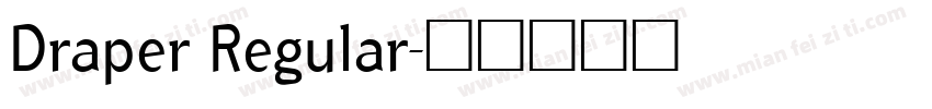 Draper Regular字体转换